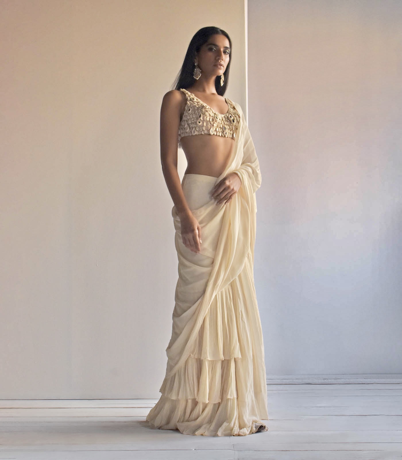 The stunning @chitrangda personifying flamboyance in ARSEMA // ivory draped ruffle  saree 𝗗𝗮𝘄𝗻 𝗢𝗳 𝗟𝗼𝘃𝗲 | 𝗧𝗵𝗲 𝗜𝗻𝘁𝗶𝗺𝗮𝘁𝗲 𝗪𝗲𝗱𝗱𝗶𝗻𝗴  𝗘𝗱𝗶𝘁… | Instagram