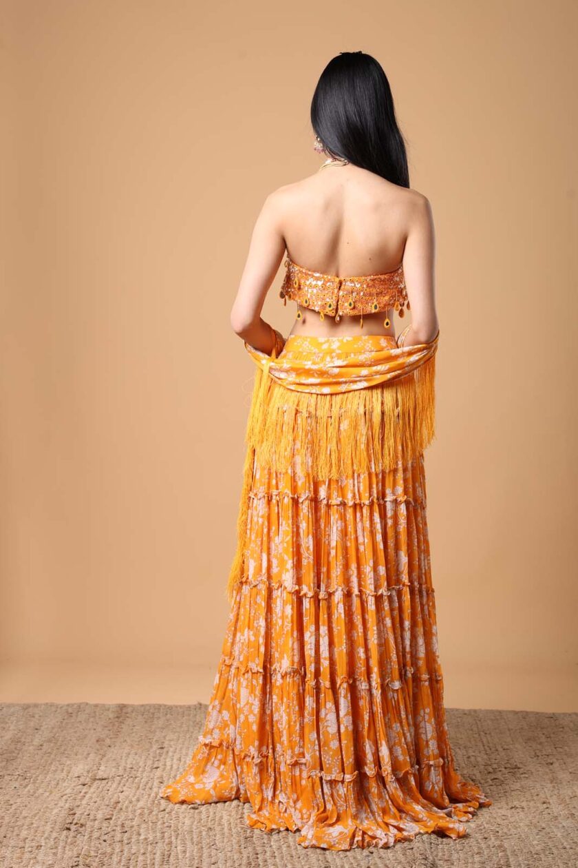 Mango floral print tiered skirt set - Image 4