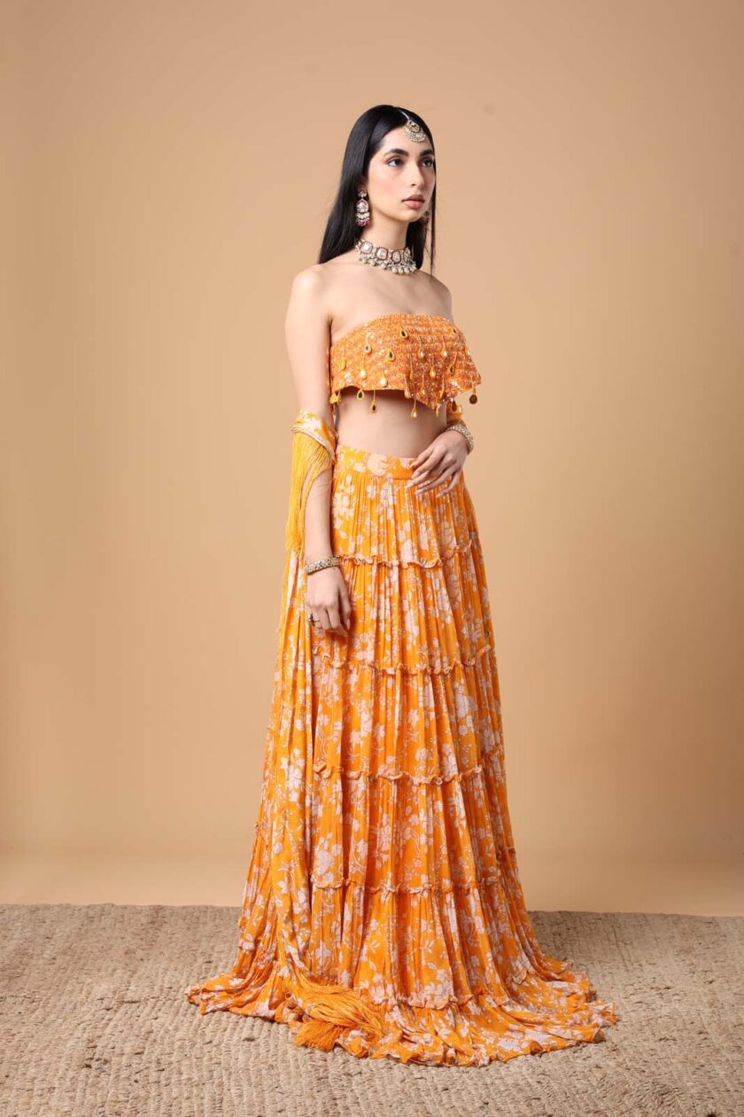 Mango floral print tiered skirt set - Image 3