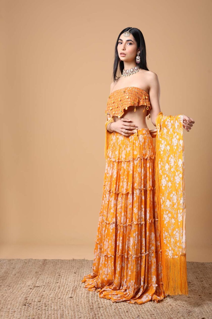 Mango floral print tiered skirt set - Image 2