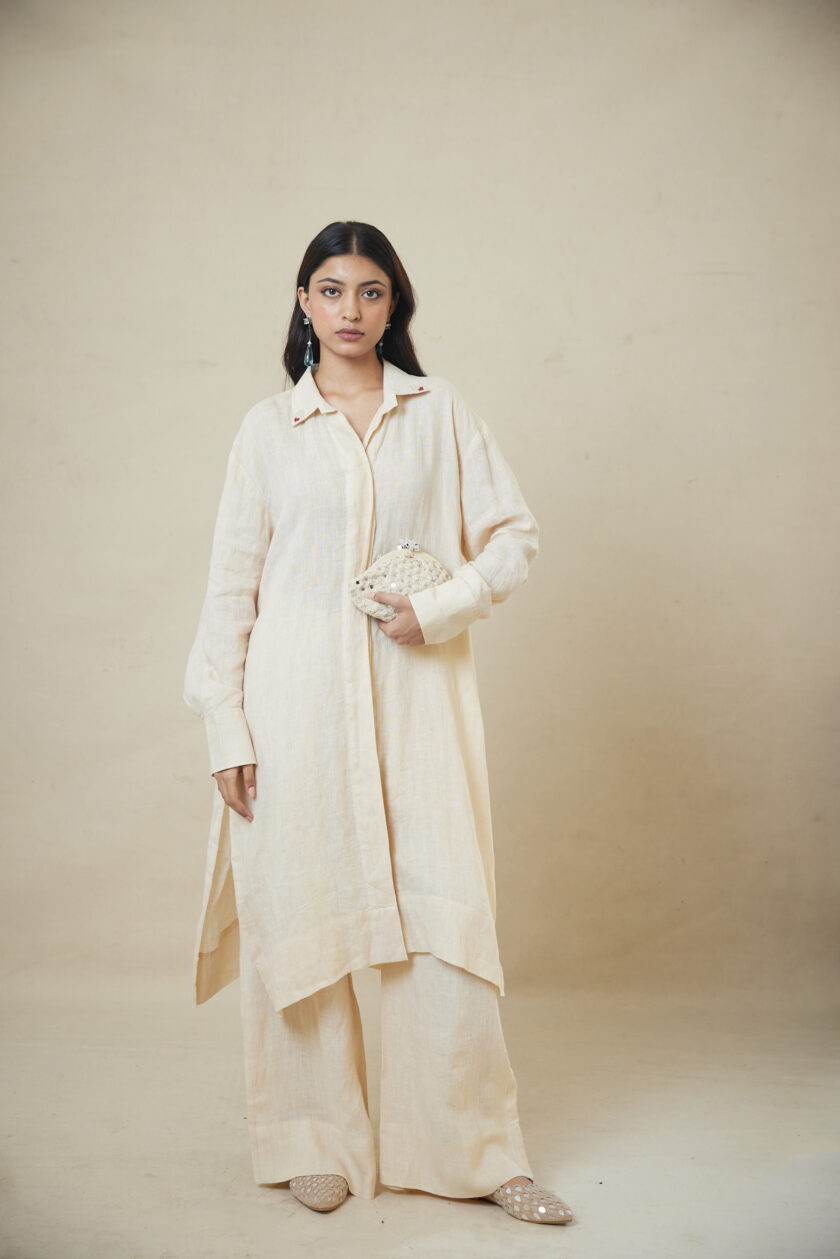 Coconut linen co-ord set